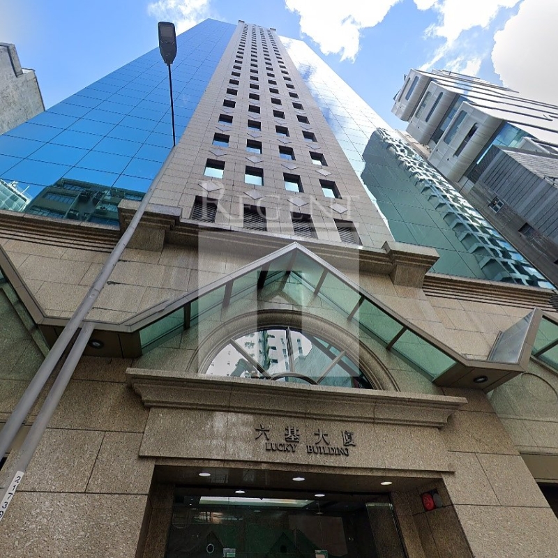 Modern glass skyscrapers in a business district